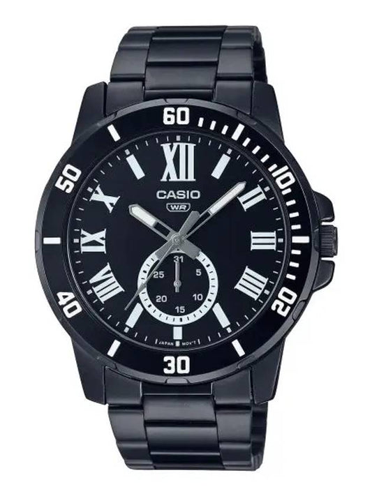 Men's Metal Wrist Watch MTP VD200B 1B - CASIO - BALAAN 1
