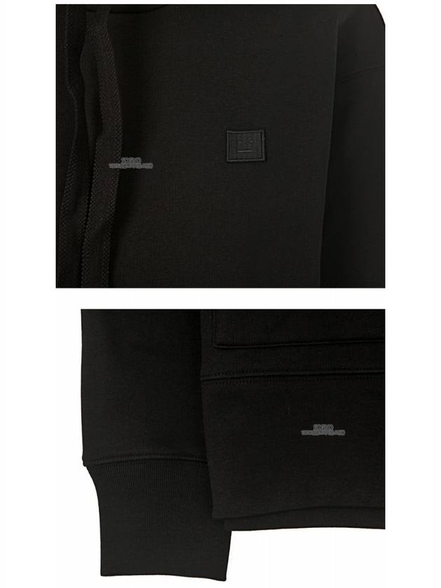 Ferris Face Patch Hoodie Black - ACNE STUDIOS - BALAAN 7