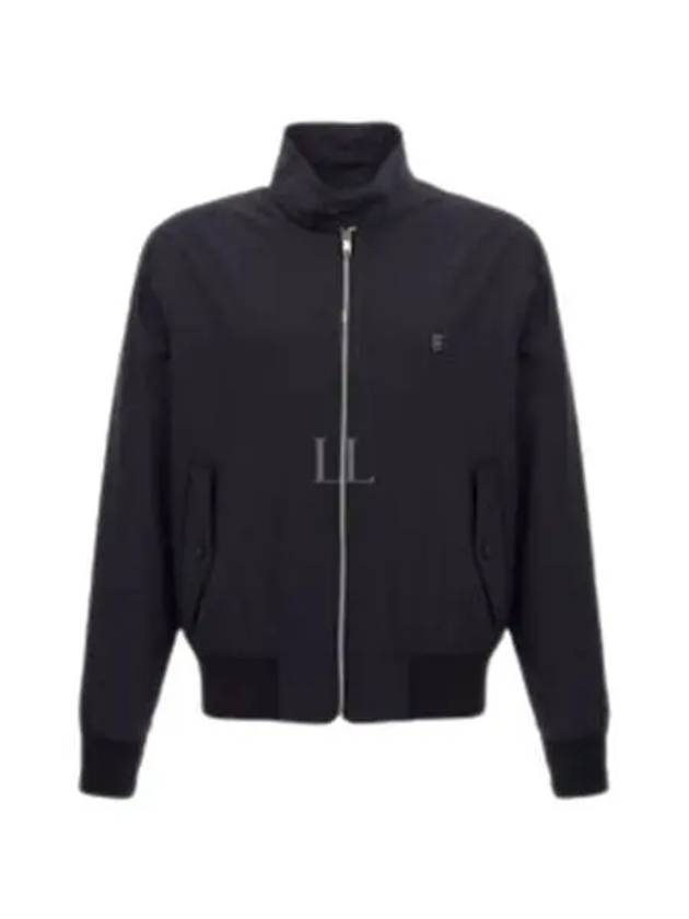 4G Detail Wool Poplin Harrington Zip-Up Jacket Night Blue Navy - GIVENCHY - BALAAN 2