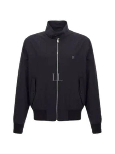 4G Detail Wool Poplin Harrington Zip-Up Jacket Night Blue Navy - GIVENCHY - BALAAN 2