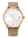 Elliot Signature Quartz Watch Gold White - COACH - BALAAN 3