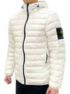 Loom Woven Chambers R Nylon Down TC Light Hoodie Down Jacket White - STONE ISLAND - BALAAN 2