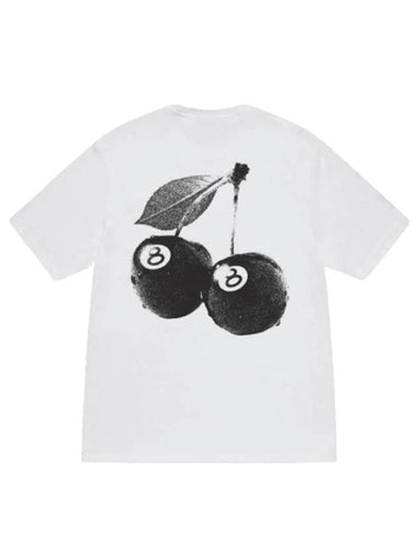 Cherries Short Sleeve T-Shirt White - STUSSY - BALAAN 1