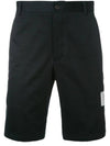 Unconstructed Chino Cotton Twill Shorts Navy - THOM BROWNE - BALAAN 1