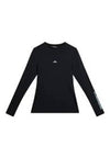 Tekla Slim Crew Neck Long Sleeve T-Shirt Black - J.LINDEBERG - BALAAN 2