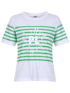 Striped Logo Short Sleeve T-Shirt MW3ME187GRN - P_LABEL - BALAAN 10
