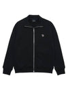 Zebra Logo Cotton Zip-up Jacket Black - PAUL SMITH - BALAAN 2