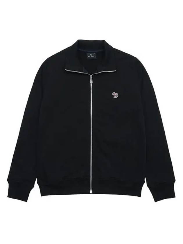 Zebra Logo Cotton Zip-up Jacket Black - PAUL SMITH - BALAAN 2