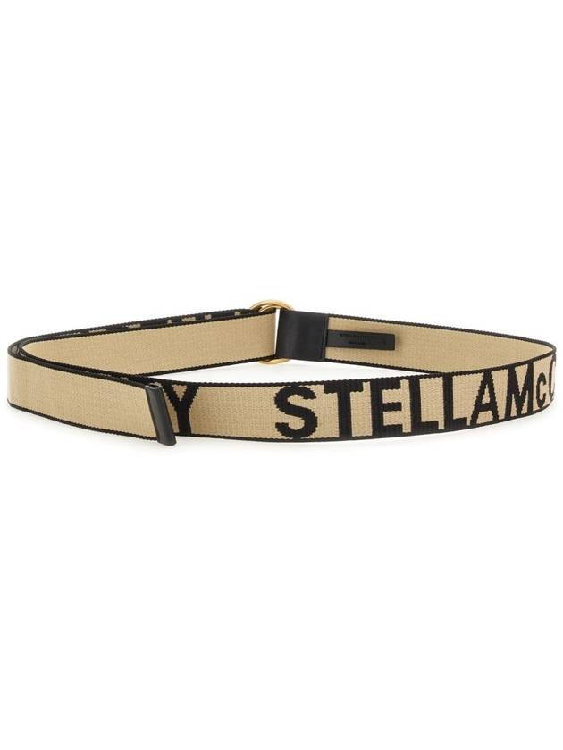 logo fabric belt beige - STELLA MCCARTNEY - BALAAN 6