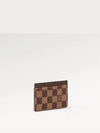 Damier Eben Single Card Wallet Brown - LOUIS VUITTON - BALAAN 4