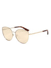 Eyewear Logo Cat Eye Metal Sunglasses Gold - ALEXANDER MCQUEEN - BALAAN 1