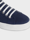 Jane Triomphe Patch Canvas Calfskin Low Top Sneakers Navy - CELINE - BALAAN 5