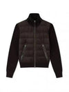 Front Zip  Down Suede Jacket Brown - TOM FORD - BALAAN 2