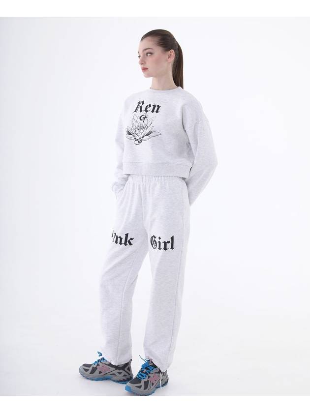1 0 punk girl jogger pants LIGHT GRAY - CLUT STUDIO - BALAAN 1