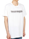 Logo Stamp Short Sleeve T-Shirt White - ALEXANDER MCQUEEN - BALAAN 4