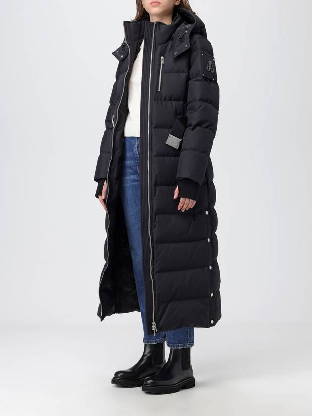 Cloud Belted Hooded Long Padded Black - MOOSE KNUCKLES - BALAAN 4