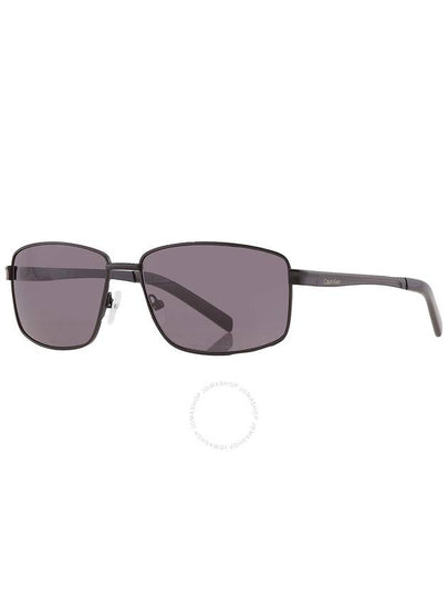 Calvin Klein Grey Rectangular Men's Sunglasses CK22122S 002 60 - CALVIN KLEIN - BALAAN 2