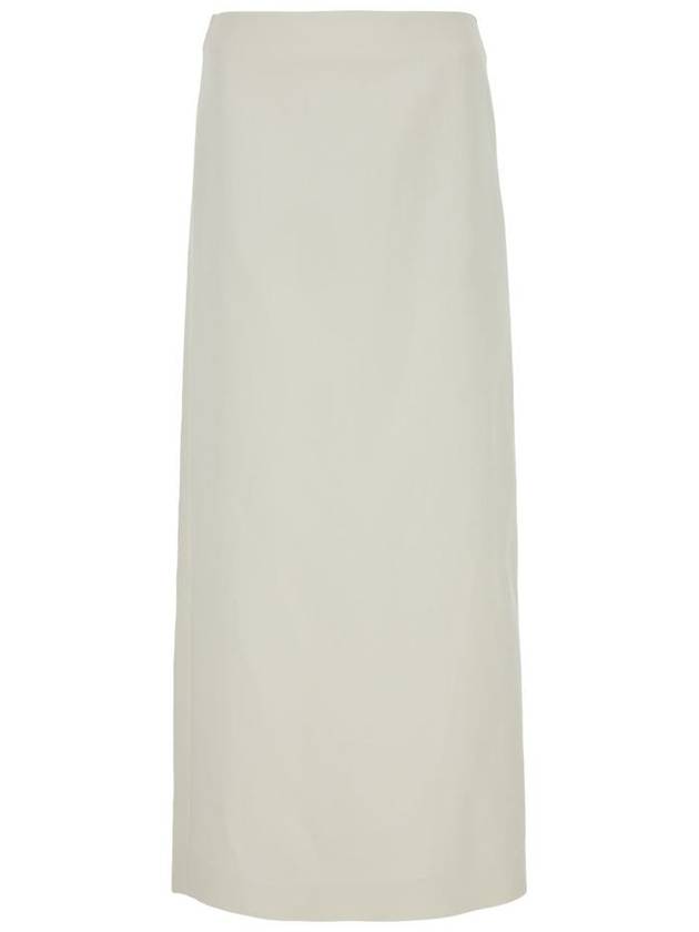 High Waist Straight Hem Maxi Skirt 13E831773145_BEIWHIMAS - SALVATORE FERRAGAMO - BALAAN 2