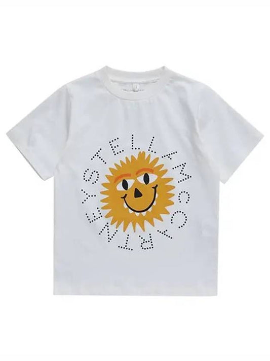 Stella McCartney short sleeve tshirt TT8S01 Z0434 101 sun print kids short sleeve tshirt - STELLA MCCARTNEY - BALAAN 2