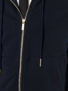 Engineered 4 Bar Diagonal Zip Up Hoodie Navy - THOM BROWNE - BALAAN 7