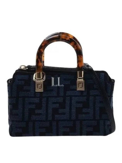 By The Way FF Motif Small Tote Bag Blue - FENDI - BALAAN 2