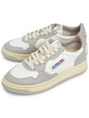 Medalist Leather Low Top Sneakers Grey White - AUTRY - BALAAN 2