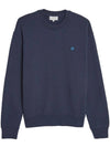 Tonal Fox Head Patch Sweatshirt  Navy - MAISON KITSUNE - BALAAN 1