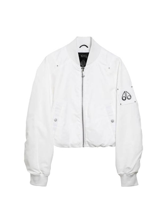 Lightweight Zip-Up Jacket White - MOOSE KNUCKLES - BALAAN 1