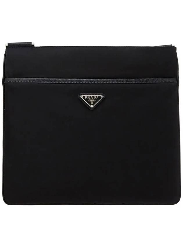 Pocono Saffiano Messenger Bag Black - PRADA - BALAAN 3