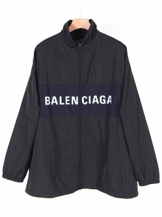 Logo Print Zip-up Jacket black - BALENCIAGA - BALAAN 2