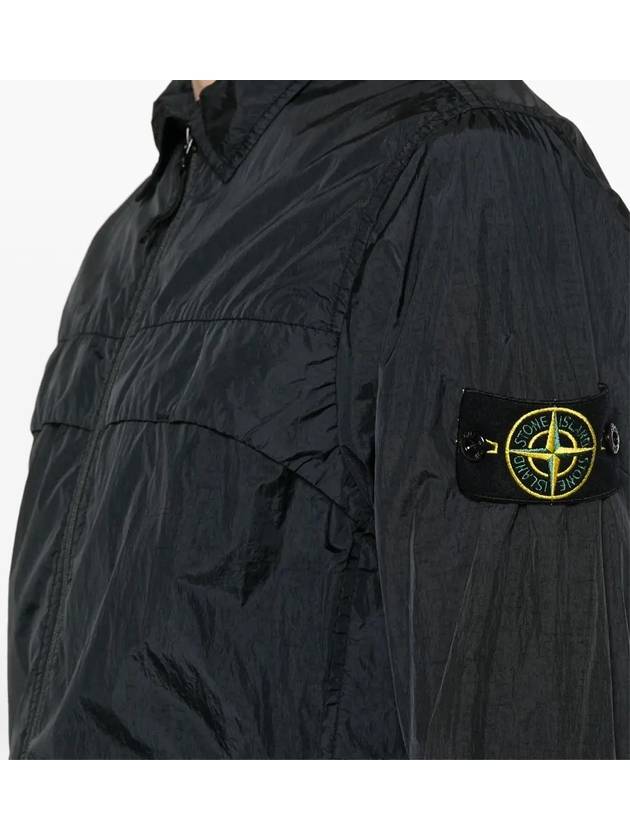 Garment Dyed Crinkle Reps R-NY Jacket Black - STONE ISLAND - BALAAN 6