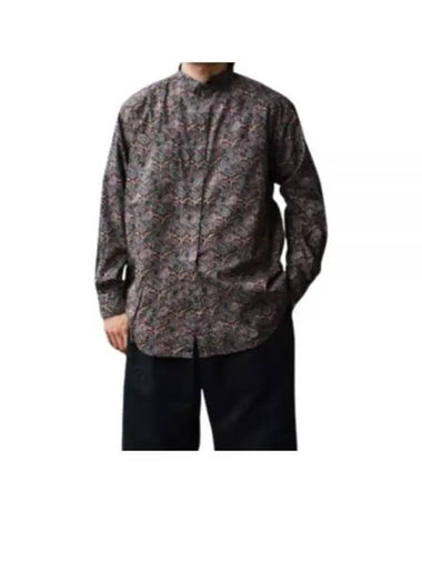 Wing Collar Shirt A BlackRed Cotton Paisley Print 24F1A031 PS054 RK296 - ENGINEERED GARMENTS - BALAAN 1