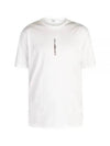 Vertical Lettering Logo Graphic Short Sleeve T-Shirt White - CP COMPANY - BALAAN 2