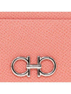 Gancini Card Wallet Coral - SALVATORE FERRAGAMO - BALAAN 5