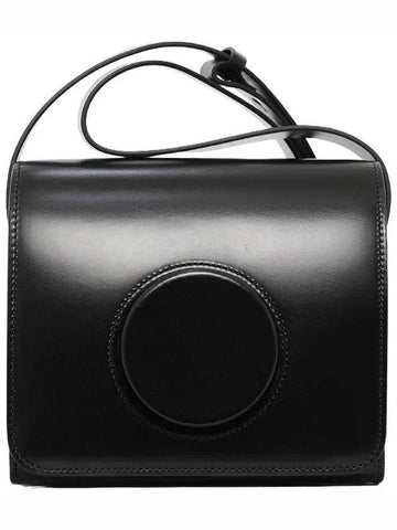 Women's Vegetable Tanned Leather Camera Cross Bag Black - LEMAIRE - BALAAN 1