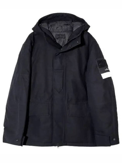 Ghost Piece Nylon Hooded Jacket Black - STONE ISLAND - BALAAN 2