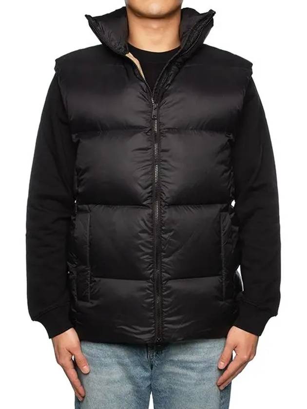 Neck logo two tone padded vest black 3341MDH17 - MSGM - BALAAN 3