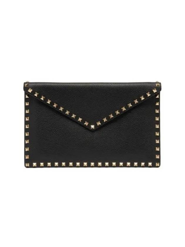 Valentino 5W2P0P56 VSH 0NO P0P56 Rockstud Clutch Bag - RED VALENTINO - BALAAN 2