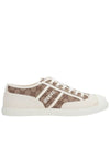 GG Low Top Sneakers Beige Ebony - GUCCI - BALAAN 2