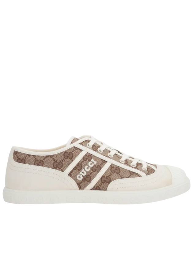 GG Low Top Sneakers Beige Ebony - GUCCI - BALAAN 2