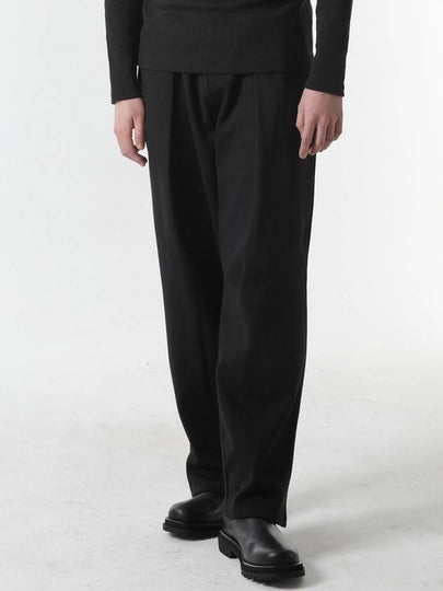 Reverse Pintuck PK Banding Wide Slacks Black - CODE I'M - BALAAN 2