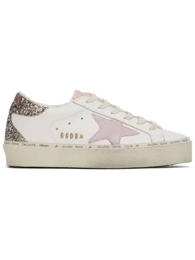 High Pink Star Glitter Low Top Sneakers White - GOLDEN GOOSE - BALAAN 2