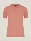Girocolo Pink Short Sleeve T-Shirt - LORO PIANA - BALAAN 3