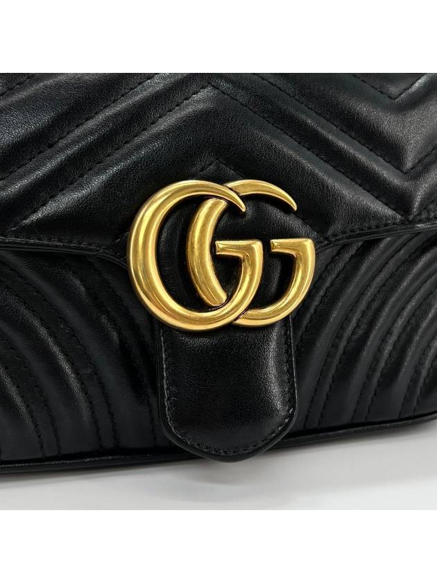 Matelasse mini shoulder bag cross black 446744 - GUCCI - BALAAN 5