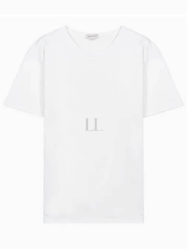 Back Graffiti Logo Short Sleeve T-Shirt White - ALEXANDER MCQUEEN - BALAAN 2