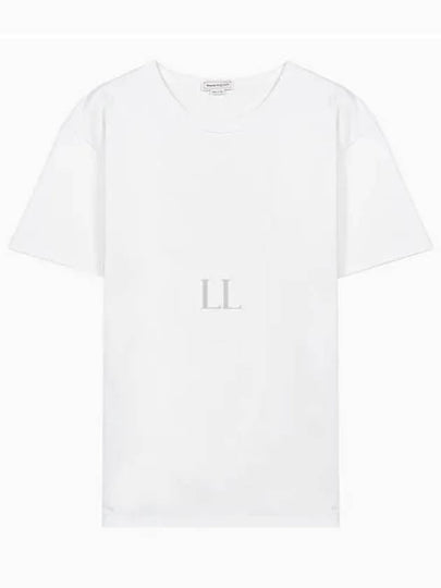 Back Graffiti Logo Short Sleeve T-Shirt White - ALEXANDER MCQUEEN - BALAAN 2