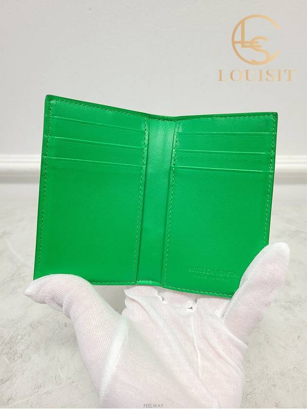 Used luxury goods Lewis It Green Paraket Cassette Flap Card Case Wallet - BOTTEGA VENETA - BALAAN 4