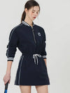 Windbreaker nylon half zip-up long sleeve dress NAVY - MONBIRDIE GOLF - BALAAN 7