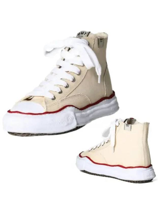 Peterson OG Sole Canvas High Top Sneakers Ivory - MIHARA YASUHIRO - BALAAN 2