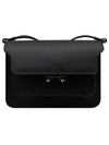 Trunk Saffiano Leather Shoulder Bag Black - MARNI - BALAAN 2